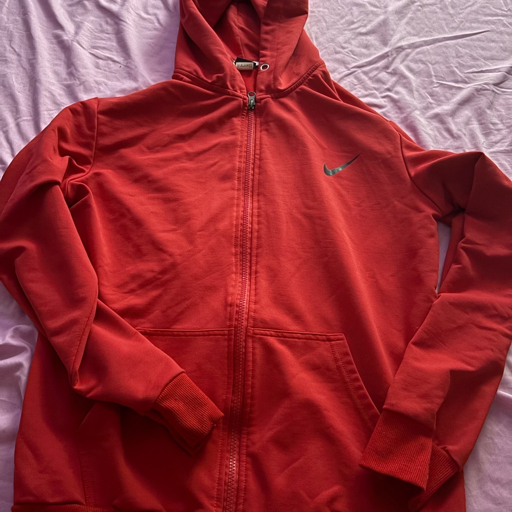 Nike Crimson Full-Zip Hoodie